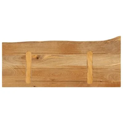 vidaXL Dessus de table à bord vivant 90x40x2,5 cm bois massif manguier