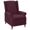 vidaXL Fauteuil inclinable Violet Tissu