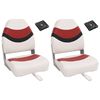 vidaXL Ensemble de si&egrave;ges de bateau pliables lot de 4 dossier haut