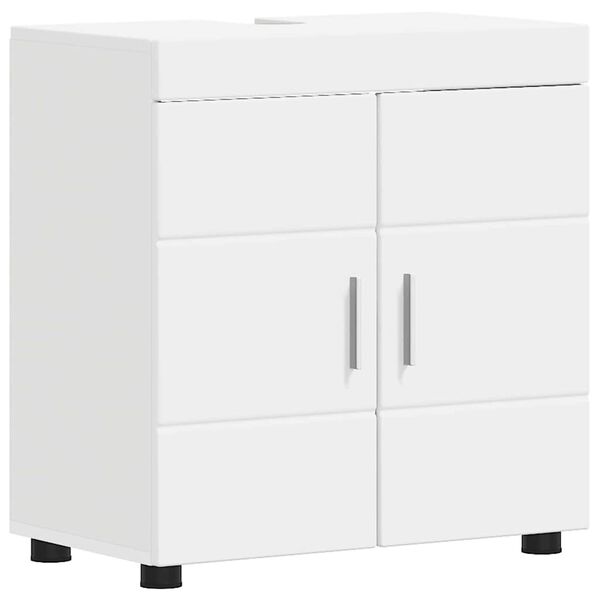 vidaXL Ensemble d'armoire de salle de bain TULUM Blanc 60 x 34 x 63 cm