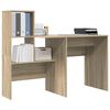 vidaXL Bureau Ch&ecirc;ne Sonoma 131,5 x 50 x 106,5 cm Bois d'ing&eacute;nierie