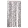 vidaXL Rideau anti-mouches marron et beige 100x230 cm chenille
