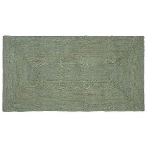 vidaXL Tapis de zone Vert olive 60 x 110 cm Jute