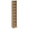 vidaXL Meuble CD Ch&ecirc;ne artisanal 33 x 23,5 x 175 cm Bois d'ing&eacute;nierie