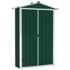 vidaXL Abri de jardin Vert 116x45x175 cm Acier galvanis&eacute;