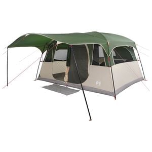 vidaXL Tente tunnel Vert 366 x 244 x 198 cm Polyester et Acier
