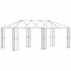 vidaXL Cadre de gazebo sans tissu de gazebo 6 x 3 m Noir Acier