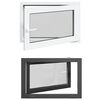 vidaXL Fen&ecirc;tre de sous-sol RISOR 90 x 50 cm PVC et verre Anthracite
