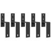 vidaXL Supports de d&eacute;rivation pour portes de grange 5 pcs rails plats