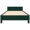 vidaXL Cadre de lit sans matelas vert fonc&eacute; 90x190 cm velours