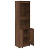 vidaXL Buffet haut ch&ecirc;ne marron 50x35x180 cm bois d'ing&eacute;nierie