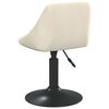 vidaXL Tabouret de bar Crème Velours