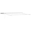 vidaXL Cadre de store r&eacute;tractable &eacute;lectrique Blanc 4 x 2 m Aluminium