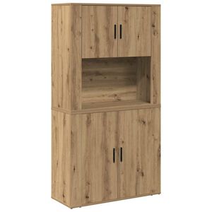 vidaXL Haut Armoire Ch&ecirc;ne artisanal 80 x 33 x 150 cm Bois d'ing&eacute;nierie