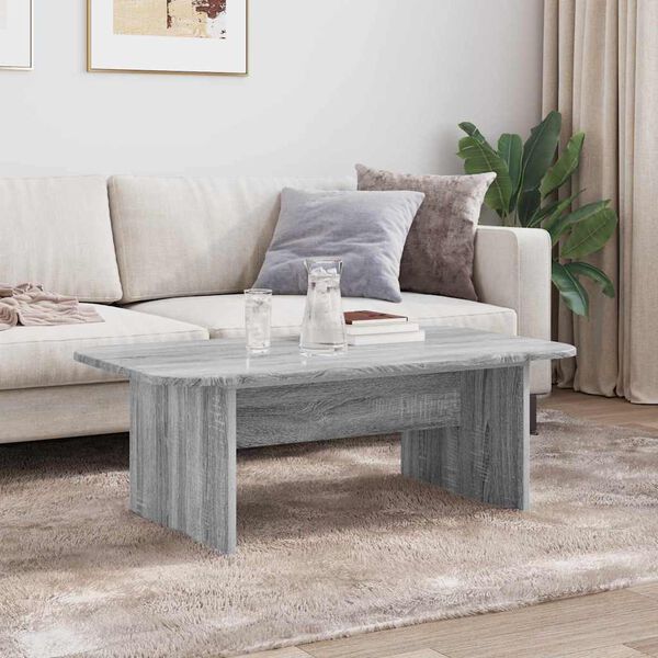 vidaXL Table basse Gris Sonoma 93 x 53 x 33 cm Bois d'ing&eacute;nierie