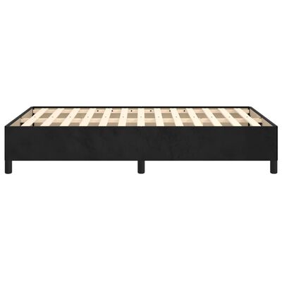 vidaXL Cadre de lit sans matelas noir 120x200 cm velours