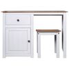 vidaXL Ensemble de coiffeuses 2 pcs Blanc Pin Assortiment Panama