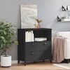 vidaXL Bibliothèque VIKEN noir 80x40x90 cm bois d'ingénierie