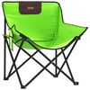 vidaXL Chaise de camping avec poche pliable lot de 2 vert