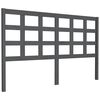 vidaXL T&ecirc;te de lit Gris 156x4x100 cm Bois massif de pin