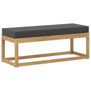 vidaXL Banc de Jardin Bois d'Acacia Massif Blanc