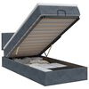 vidaXL Lit ottoman avec matelas Gris fonc&eacute; 80 x 200 cm Velours