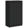 vidaXL Armoire &agrave; chaussures noir 59x35x100 cm bois d'ing&eacute;nierie