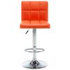 vidaXL Tabourets de bar lot de 2 orange similicuir