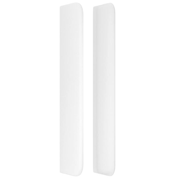 vidaXL T&ecirc;te de lit avec oreilles Blanc 103x16x118/128 cm Similicuir