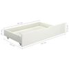 vidaXL Cadre de lit sans matelas blanc bois massif 90x200 cm