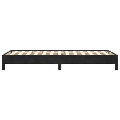 vidaXL Cadre de lit sans matelas noir 90x200 cm velours