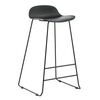 Venture Home Tabourets de bar lot de 2 Wave plastique noir