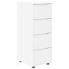 vidaXL Armoire de rangement 40 x 48 x 105 cm Bois d'ing&eacute;nierie Blanc