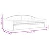 vidaXL Lit de jour avec matelas taupe 90x200 cm tissu