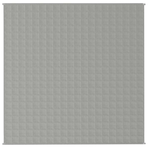 vidaXL Couverture lestée Gris 200x200 cm 13 kg Tissu
