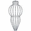 vidaXL Lumi&egrave;re de finial de No&euml;l 320 LED Blanc froid Diam. 40 x 75 cm
