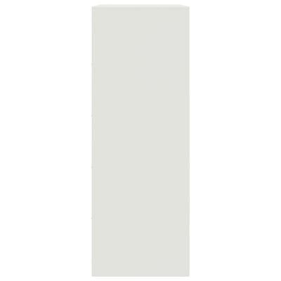 vidaXL Buffet blanc 67x39x107 cm acier
