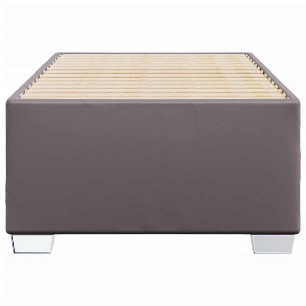 vidaXL Cadre de lit sans matelas gris 90x190 cm similicuir