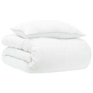 vidaXL Ensemble de Duvet Annuel 2 pc 135 x 200 cm Toutes saisons Blanc