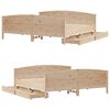 vidaXL Cadre de lit sans matelas 200x200 cm bois massif de pin