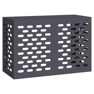 vidaXL Housse de climatiseur Anthracite 90 x 40 x 60 cm Acier