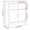vidaXL Buffet 70x35x80 cm nois massif de pin