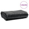 vidaXL B&acirc;che noir 1,5x2,5 m 650 g/m&sup2;