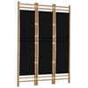 vidaXL Cloison de s&eacute;paration pliante 3 panneaux 120 cm Bambou et Toile