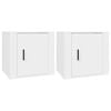 vidaXL Tables de chevet 2 pcs Blanc 50x39x47 cm