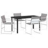 vidaXL Ensemble de salle &agrave; manger pour jardin 5 pc Blanc