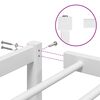 vidaXL Cadre de lit m&eacute;tal sans matelas blanc 90x200 cm