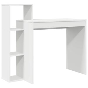 vidaXL Bureau Blanc Bois d'ing&eacute;nierie 100 x 40 x 90 cm