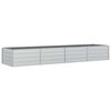 vidaXL Lit sur&eacute;lev&eacute; de jardin 320x80x45 cm Acier galvanis&eacute; Argent&eacute;