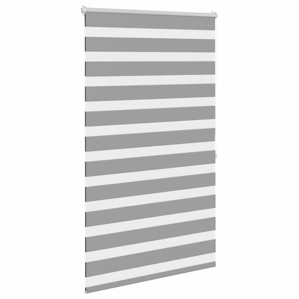 vidaXL Store v&eacute;nitien Zebra 80,9 x 175 cm, largeur du tissu 76,7 cm, gris